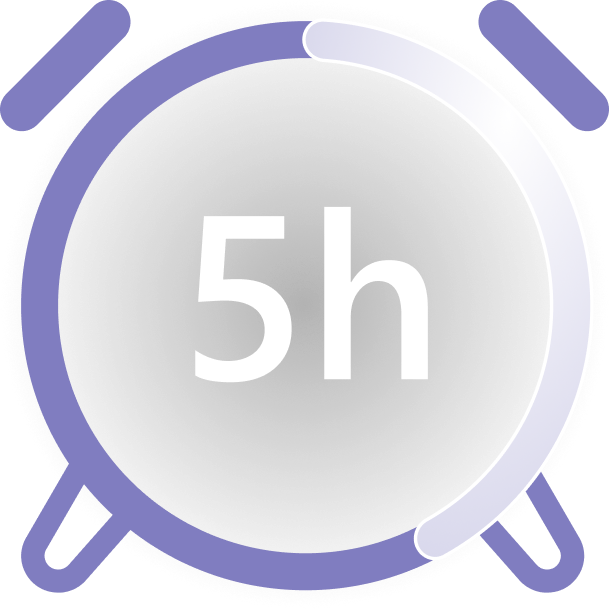 5 hours time savings statistic